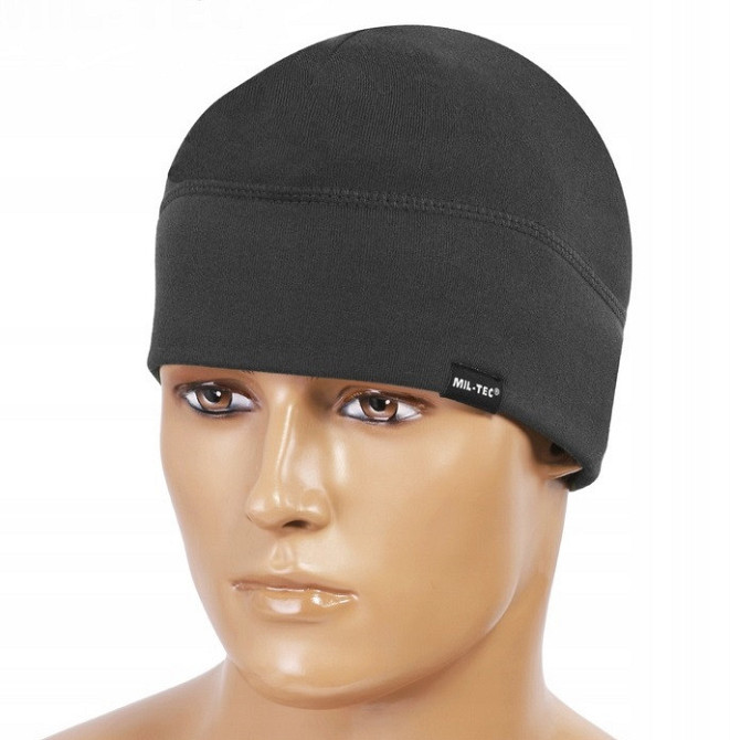 Універсальна Термоактивна Шапка біні зимова з флісу Mil-Tec від Sturm (12144102) Black Нововолинськ - фото 9