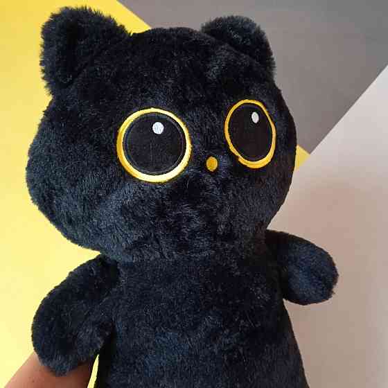 Кот подушка-обнимашка 40 см - мягкая плюшевая игрушка “Кот батон” с большими глазами Киев