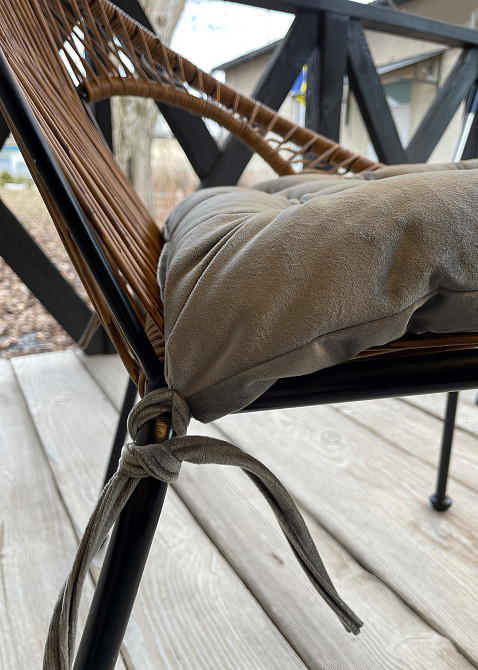 Подушка для стільців (40x40х5 см) Decorator Velour колір болотний 84-117 Київ - фото 7