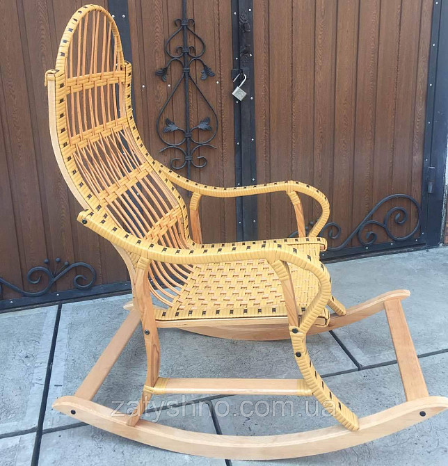 Крісло гойдалка плетене | крісло-гойдалка для відпочинку садова для дачі Київ - фото 3