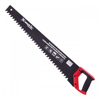 Ножовка по пенобетону 700 мм, защитное покрытие, твердосплавные напайки на зубья, двухкомпонентная р Полтава - изображение 1