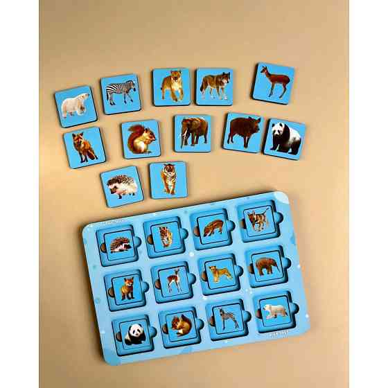 Деревянный пазл-сортер 