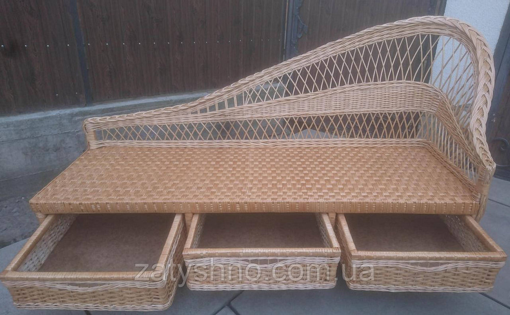 Диван великий плетений із шухлядами Київ - фото 2