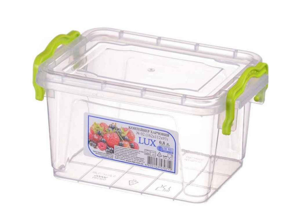 Контейнер пл. 0,8л Lux №2 ТМ AL-PLASTIK   Solmir Київ - фото 1