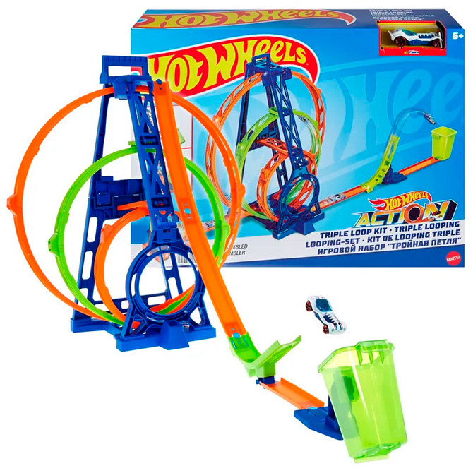 Набір ігровий Hot Wheels Потрійна петля (HMX37) Чернігів - фото 1