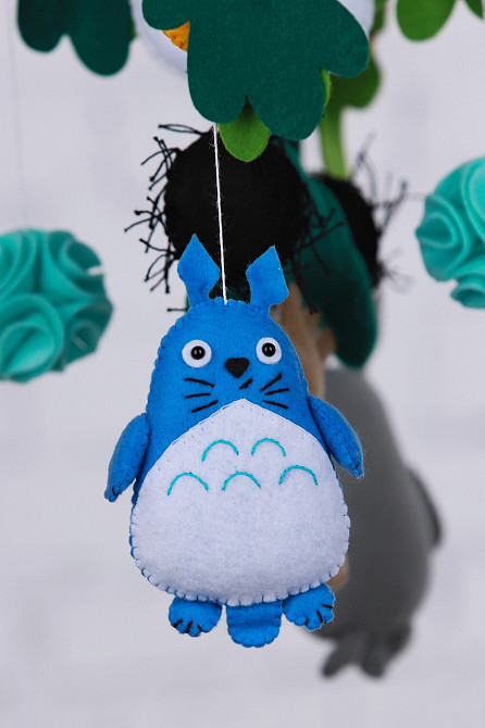 Дитячий музичний мобіль на ліжечко для немовлят WooolyWool «Тоторо» з 35 мелодіями (М024) Київ - фото 2