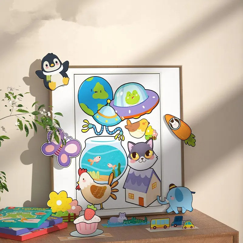 Альбом-книга для аплікації з шаблонами для вирізання з паперу для розвитку дрібної моторики рук. Рівень 1 Кам'янець-Подільський - фото 3