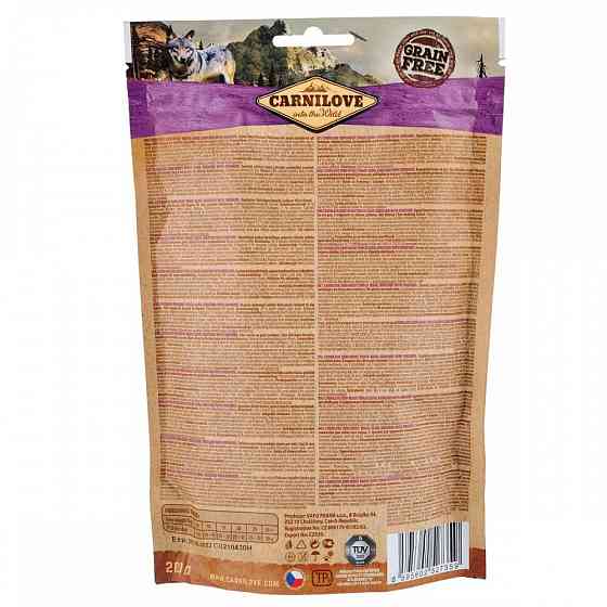 Лакомство Carnilove Карнилав Semi-Moist Quail with Oregano для собак с перепелом и орегано 200 г Винница