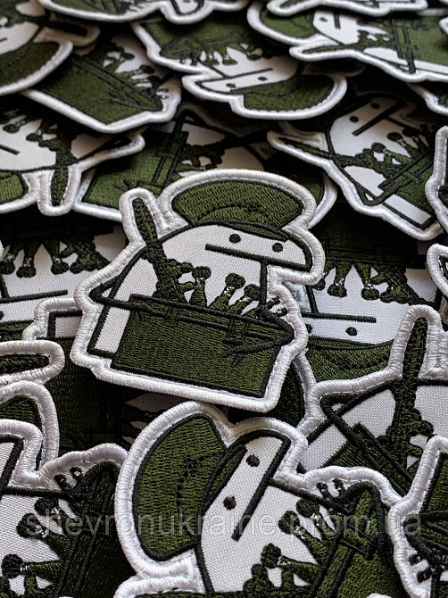 Шеврон флорк артиллерист (Форма контурная. На липучке) Размер 8x6.5см Киев - изображение 2