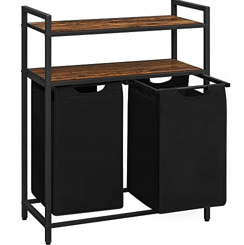 Кошик для білизни Leobert Costway 92 л з 2 полицями в стилі Loft Київ - фото 1