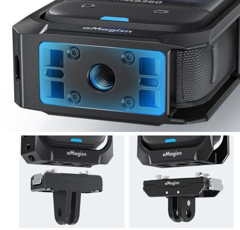 Рамка Insta360 X4 алюминиевая быстросъемная aMagisn AD01-B Киев - изображение 3