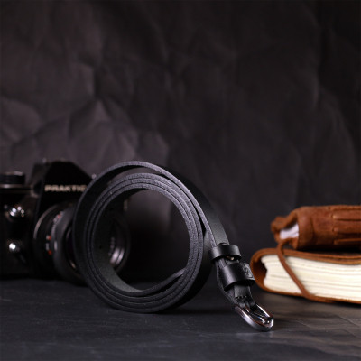 Ремень Grande Pelle Женский из натуральной кожи Черный (11693) Винница - изображение 7