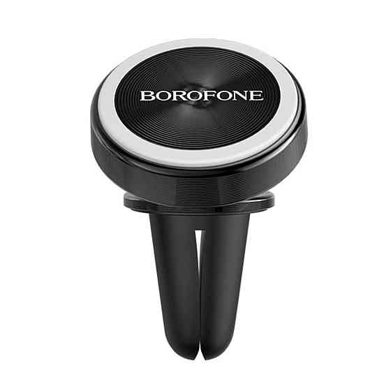 Тримач для мобільного BOROFONE BH6 Platinum metal magnetic in-car holder for air outlet Black Київ