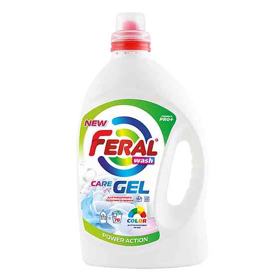 Жидкий порошок FERAL Color для цветных вещей 3.5л Київ