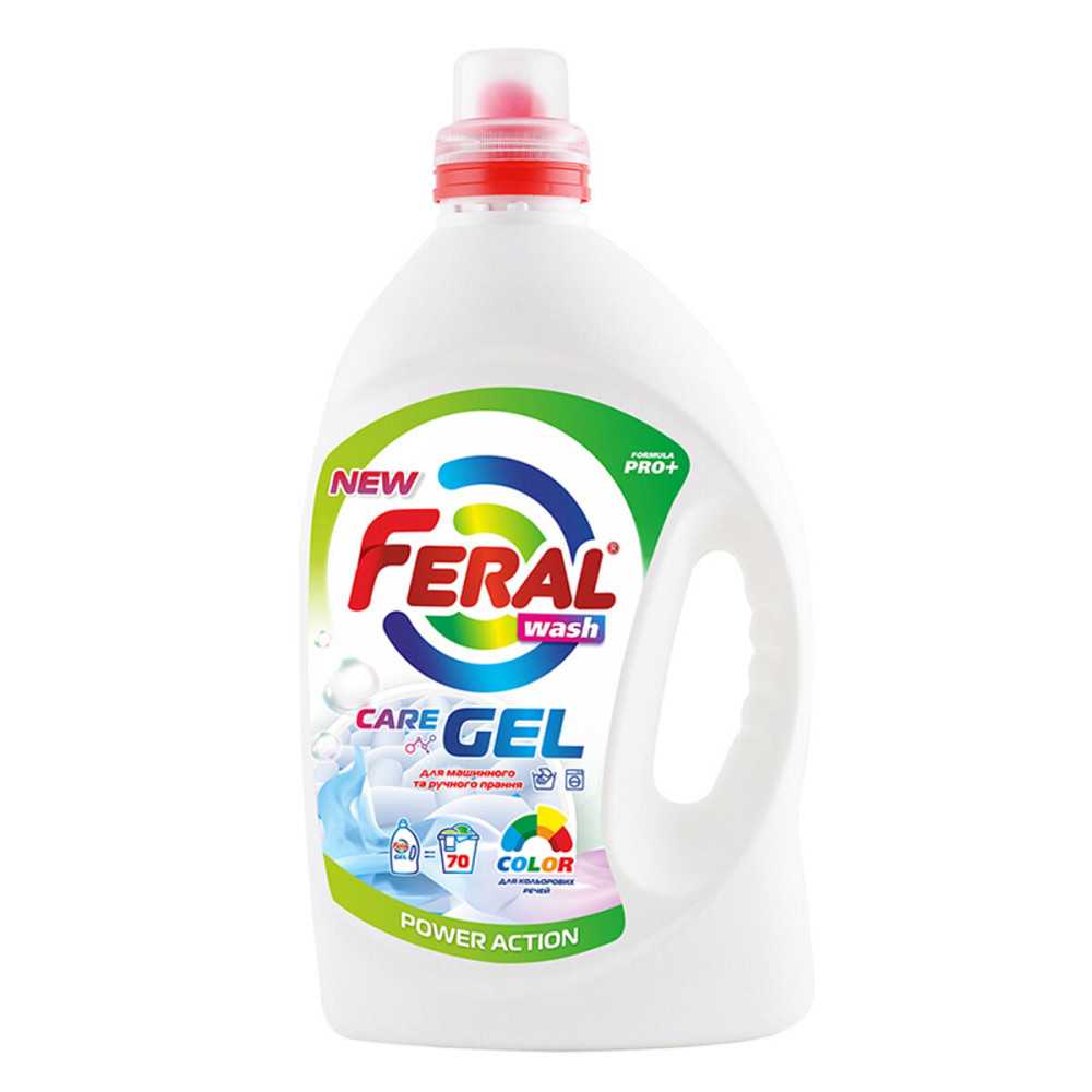 Жидкий порошок FERAL Color для цветных вещей 3.5л Киев - изображение 1
