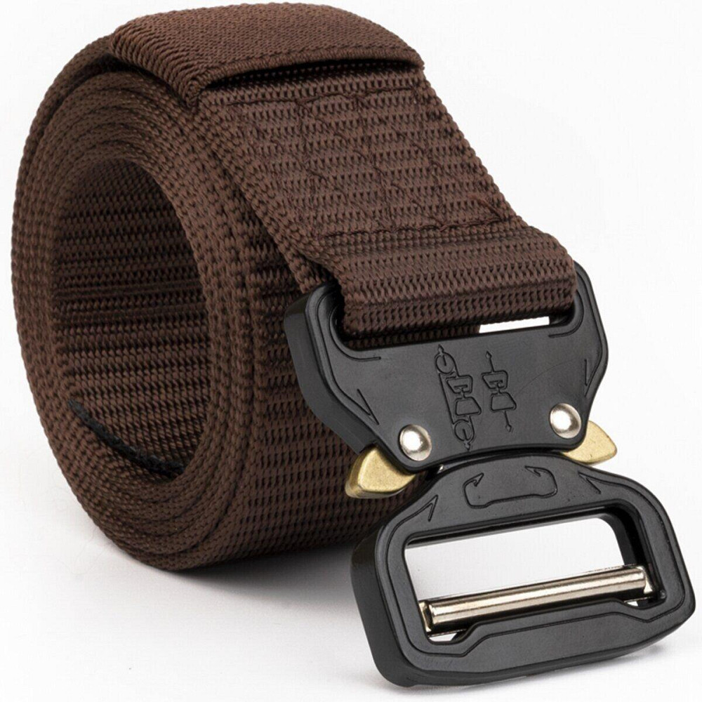 Ремень мужской текстильный Vintage 20338 Коричневый Киев - изображение 1