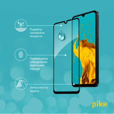 Стекло защитное Piko Full Glue Xiaomi Redmi 14C Black (1283126598616) Винница - изображение 4
