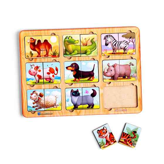 Деревянный пазл-сортер 