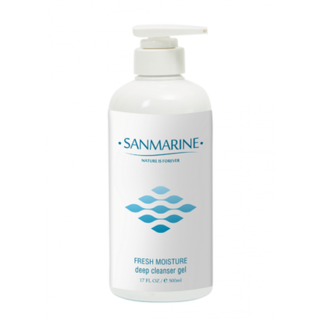 SanMarine Очищуючий гель глибокої дії Fresh Moisture Deep Cleanser Gel 500 мл Дніпро - фото 1