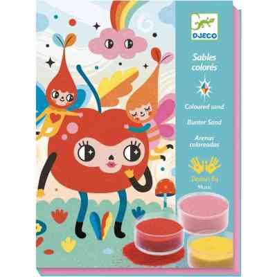 Набор для творчества Djeco Прекрасно мило художественный комплект рисования цветным песком (DJ08678) Винница