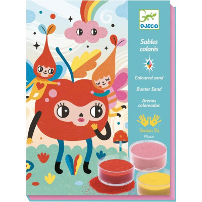 Набор для творчества Djeco Прекрасно мило художественный комплект рисования цветным песком (DJ08678) Винница - изображение 1