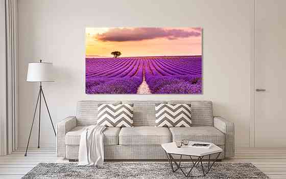 Картина холст в гостиную / спальню  Поле Лаванди   MLP_321 60x100 см Киев