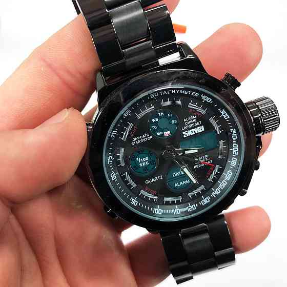 Класичні годинники на руку для чоловіків SKMEI, Красиві чоловічі наручні кварцові годинники BF-11 Івано-Франківськ