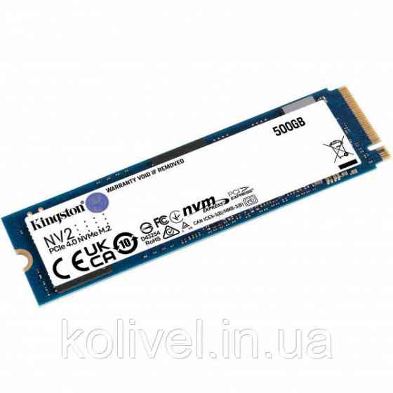 SSD 500GB Kingston NV2 M.2 2280 PCIe 4.0 x4 NVMe (SNV2S/500G#) Київ