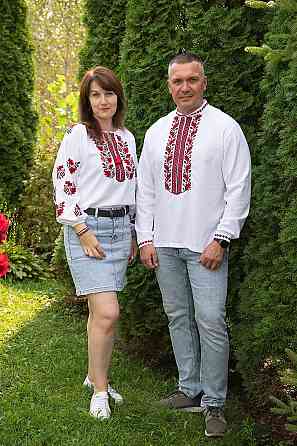 Вишиванка сорочка чоловіча лляна, біла, вишиванки чоловічі льон в Україні Київ