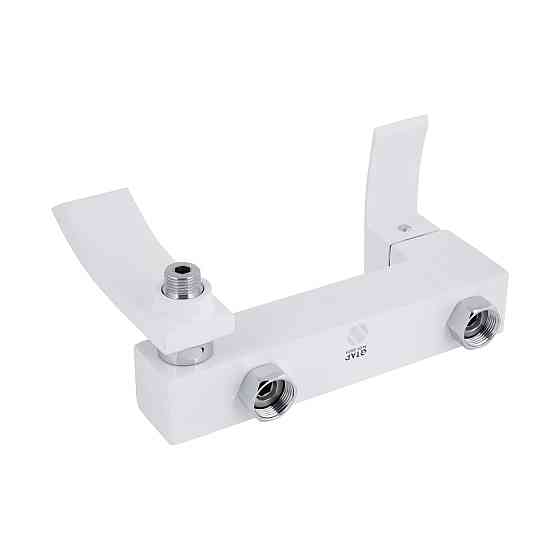 Смеситель для ванны Qtap Swan Cascada с поворотным изливом (c душевым гарнитуром) QTSWA260CRW45569 Chrome/White Киев