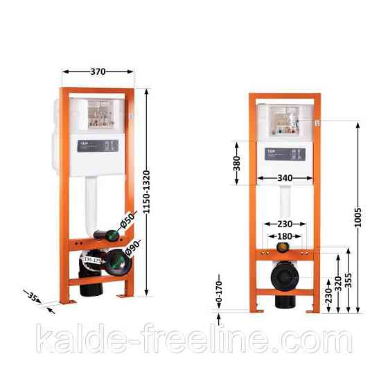 Інсталяція для унітаза Qtap Nest Uni QT0233M370 Харьков