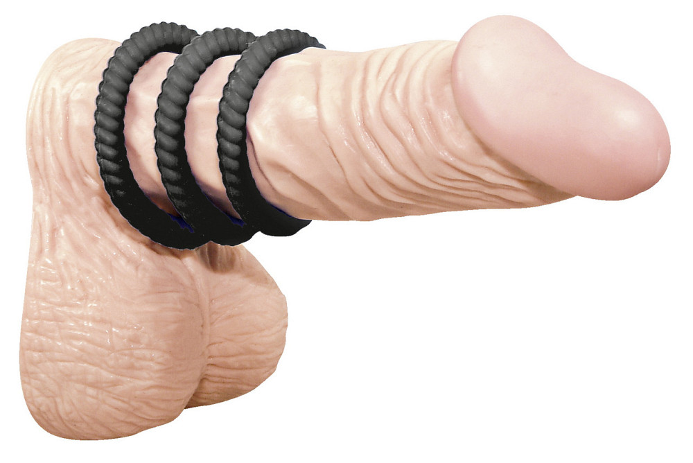 Набор эрекционных колец Lust цвет черный Sex Aura Киев - изображение 3
