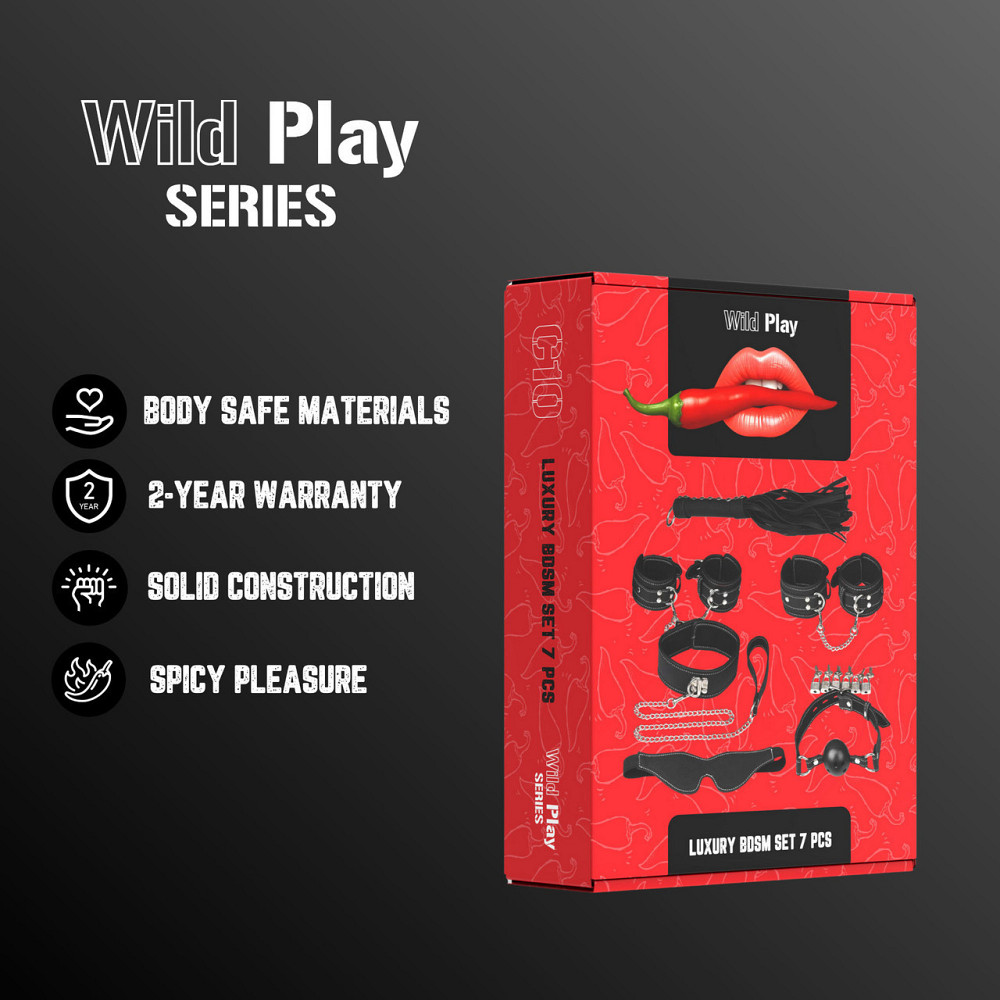 Набір БДСМ - Erospace Wild Play Luxury BDSM Set 7 pcs C10 Sex Aura Київ - фото 2