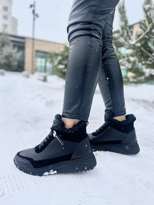 Кроссовки женские VLADEKS черные натуральная кожа зимние 39р.(5315) Коломыя - изображение 4