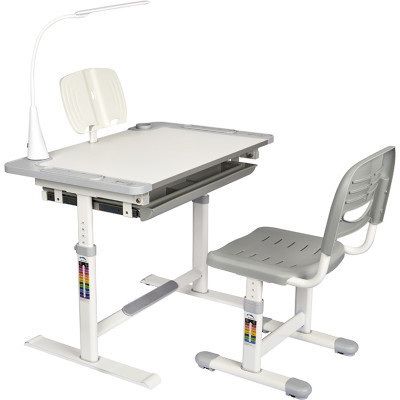 Парта зі стільцем FunDesk Littonia Grey (222529) Вінниця - фото 1