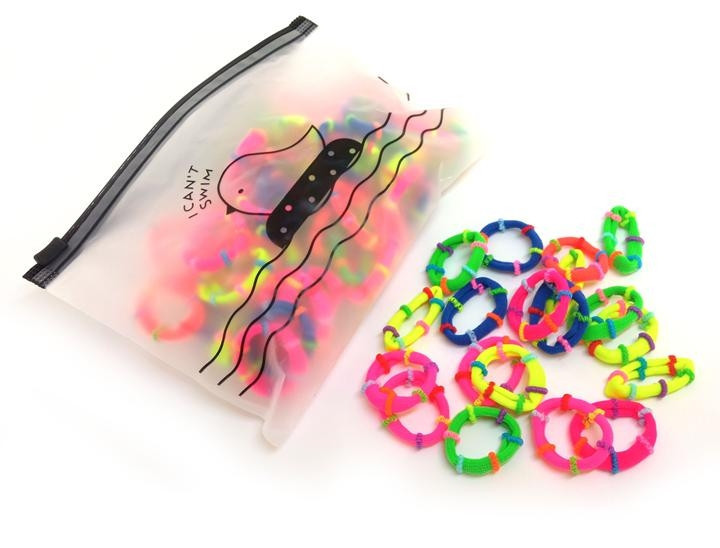 Гумки для волосся кольорові 100 шт Київ - фото 1