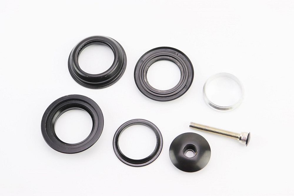 Рульові чашки 1-1/8" (44/28,6x44/30) безрізьбової вилки, напівінтегровані, чорні E9 Київ - фото 2