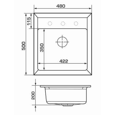 Мийка кухонна GRANADO MERIDA terra (gr0303) Вінниця