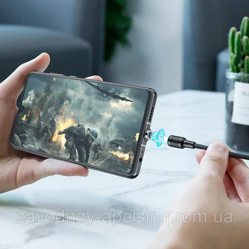 Кабель магнітний USB Type-C силіконовий (hoco) Одеса - фото 2