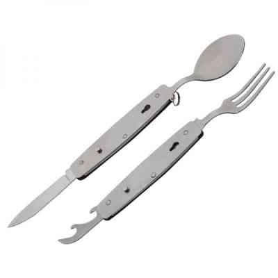 Набір туристичного посуду Easy Gifts 4 в 1 Pamplona чорний (81603) Вінниця