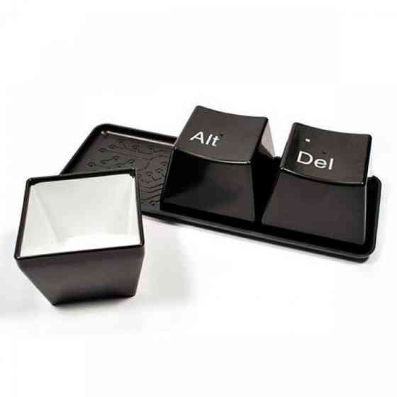 Оригінальні чашки Ctrl Alt Del (Чорні) Вінниця