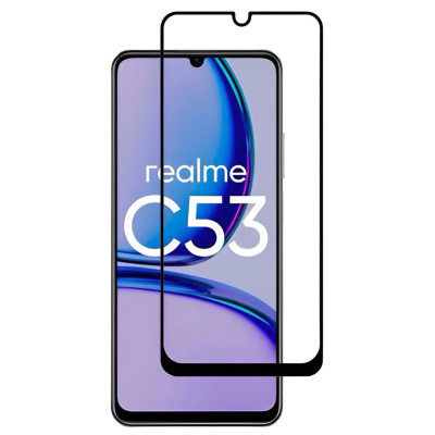 Стекло защитное BeCover Realme C53 Black (710105) Винница - изображение 2