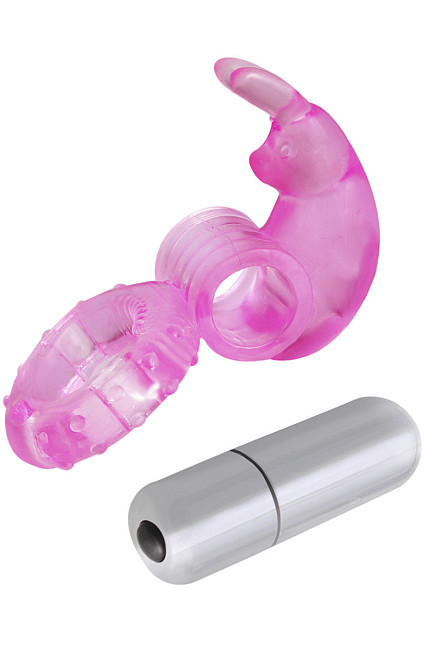 Эрекцонное кольцо Cuddle Vibro Pro 7режимов вибрации цвет розовый Sex Aura Киев - изображение 3
