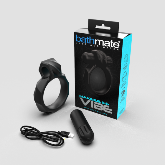 Ерекційне кільце з віброкулею Bathmate Maximus VIBE 55mm, перезаряджається Sex Aura Київ