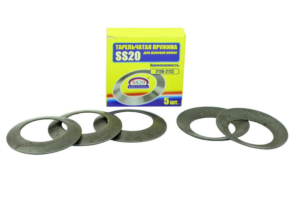 Пружина механізму 2110-2112 тарілчаста (к-кт 5шт) SS-20 рульового Мукачево - фото 1