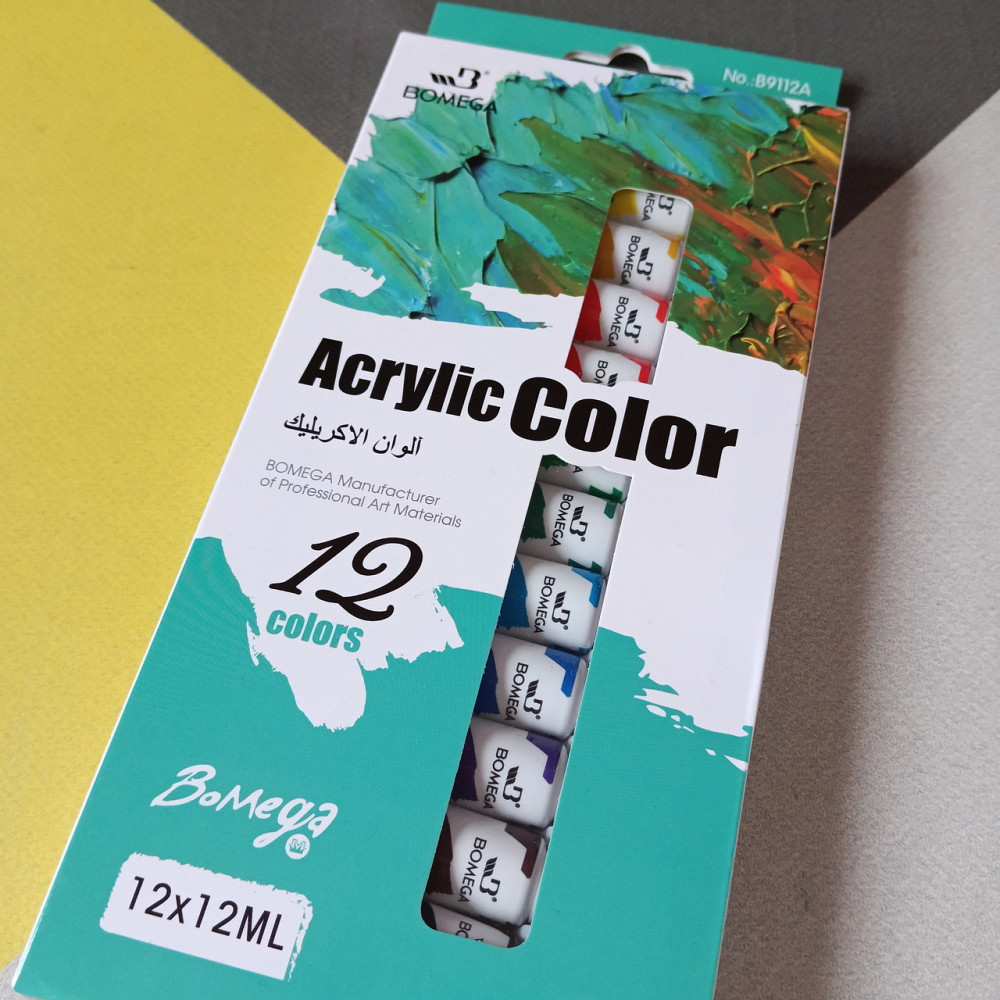 Краски акриловые 12 цветов Киев - изображение 1