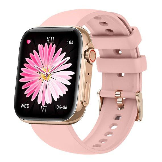 Женские умные смарт часы Smart Sensation + 2 ремешка (Pink) Винница - изображение 3