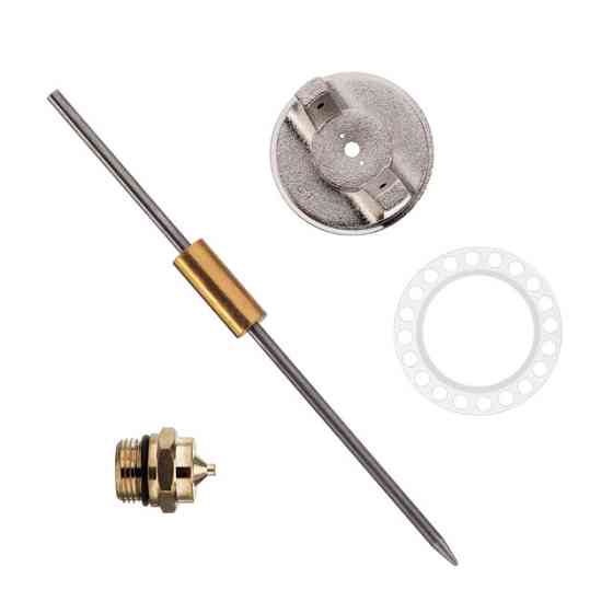 Комплект форсунки 1,3 мм для краскопультов HP PT-0204, PT-0205, PT-0210, PT-0211 (форсунка, воздушная головка, игла) INTERTOOL Киев