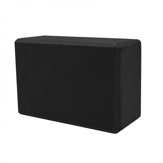 Блок для йоги, йога блок, кубик для фітнесу та розтяжки Profi Чорний Бровари - фото 1