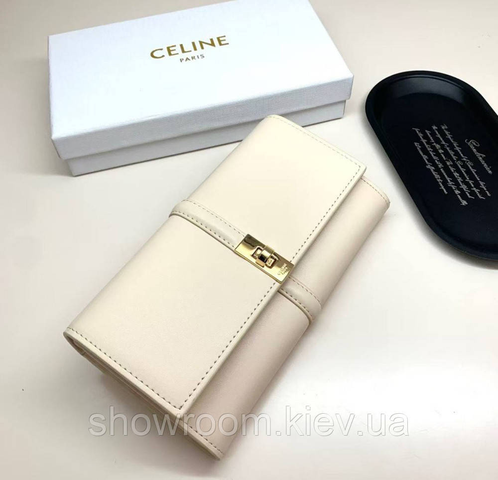 Жіночий брендовий гаманець Celine (924) beige Київ - фото 3